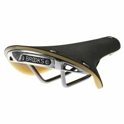 Brooks Sattel Cambium C19, Unisex, Black / Natural Mit Natural Gummi