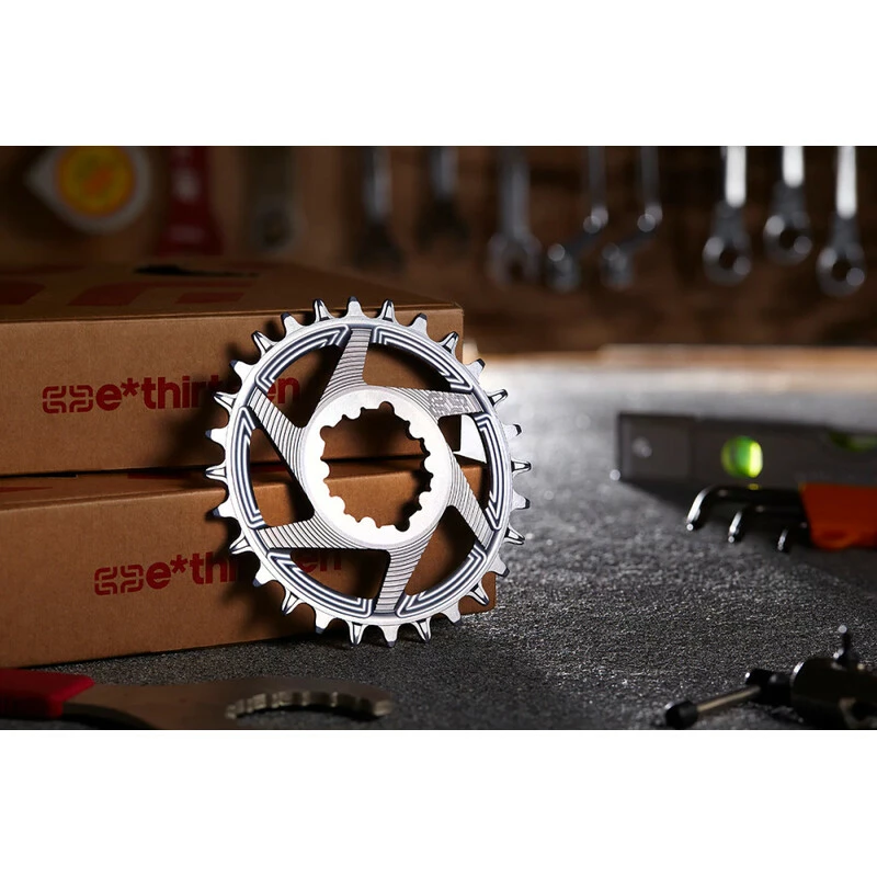 Ethirteen Kettenblatt Helix R 32T SRAM Direct Mount, Grey, 3mm Offset, Shimano/Sram 11/12s 4 Ethirteen Kettenblatt Helix R 32T SRAM Direct Mount, Grey, 3mm Offset, Shimano/Sram 11/12s – Bild 2