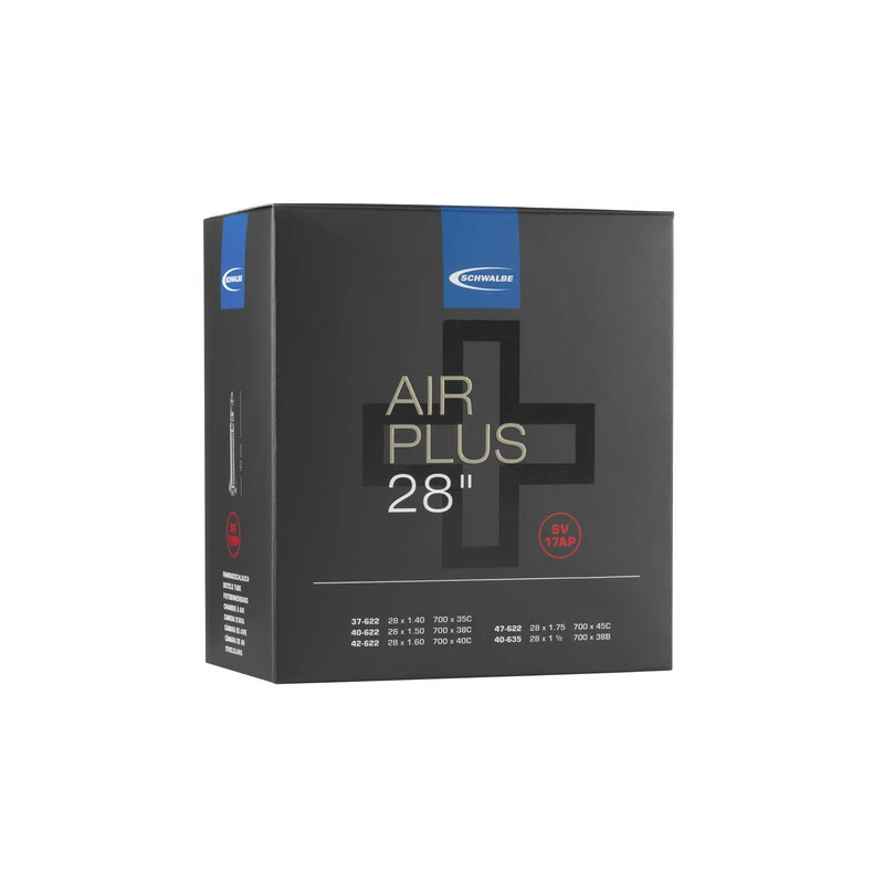 Schwalbe Schlauch SV7AP Air Plus 20" 40/62-406 Prestaventil 3 Schwalbe Schlauch SV7AP Air Plus 20" 40/62-406 Prestaventil
