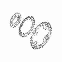 Shimano Kettenblatt Acera FC-M361 22 Z&auml;hne Mit Kettenschutz Schwarz