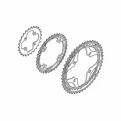 Shimano Kettenblatt Deore LX FC-T671 48 Z&auml;hne AL F&uuml;r Hosenschutz Silber