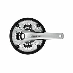 Shimano Kettenradgarnitur Alivio FC-T4060 HTII 175mm 44x32x22 Silber Box -Pièces pour vélos Soldes shimano kettenradgarnitur alivio fc t4060 htii 175mm 44x32x22 silber box2