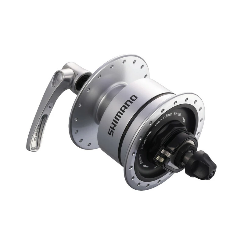 Shimano Nabendynamo DH-3N72 100 Mm 32-Loch 6V/3W QR Silber Box 3 Shimano Nabendynamo DH-3N72 100 Mm 32-Loch 6V/3W QR Silber Box