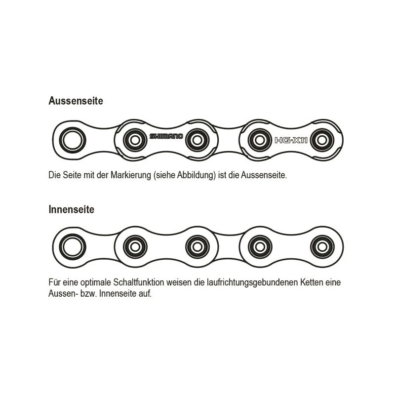 Shimano Ultegra/XT Kette Mit Kettenschloss, CN-HG70111138Q, 11-fach 6 Shimano Ultegra/XT Kette Mit Kettenschloss, CN-HG70111138Q, 11-fach – Bild 4