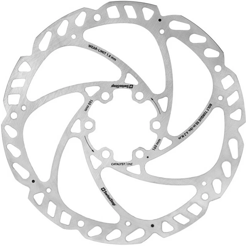 SwissStop Catalyst One DISC Scheibe 160mm, 6-Loch, 1.95mm 3 SwissStop Catalyst One DISC Scheibe 160mm, 6-Loch, 1.95mm