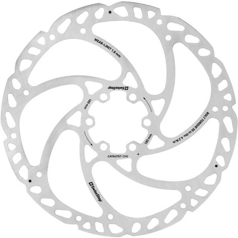 SwissStop Catalyst One DISC Scheibe 180mm, 6-Loch, 1.95mm 3 SwissStop Catalyst One DISC Scheibe 180mm, 6-Loch, 1.95mm